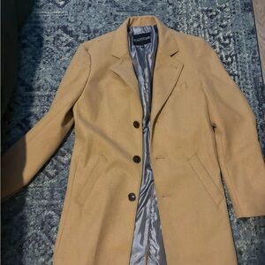 Express Women’s Camel Wool-Blend Overcoat